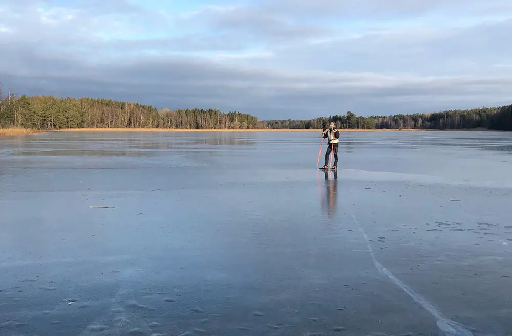 Touring skating in Vansjø